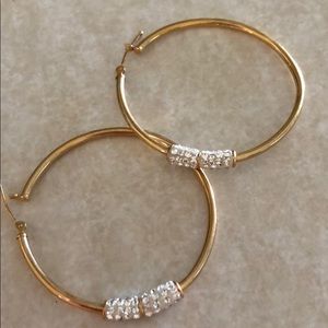 Gold hoop earrings